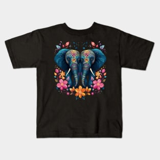 Elephant Couple Valentine Kids T-Shirt